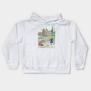 Madeline Paris Watercolor Kids Hoodie